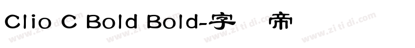 Clio C Bold Bold字体转换